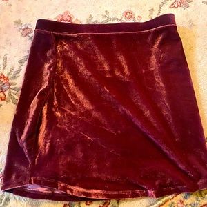 Mini skirt velvet so cute